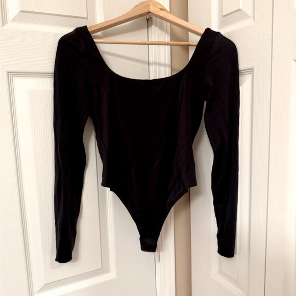 lululemon athletica Tops - Wundermost Ultra-Soft Nulu Square-Neck Long-Sleeve Bodysuit